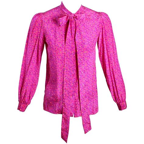 pink blouson ysl|SHIRTS AND TOPS .